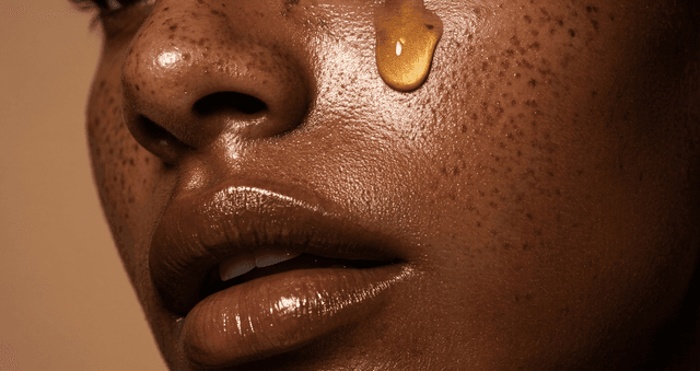 Glowing skin background